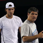 Rafa Nadal, junto a su tío y entrenador, Toni Nadal Rafa Nadal, junto a su tío y entrenador, Toni Nadal
