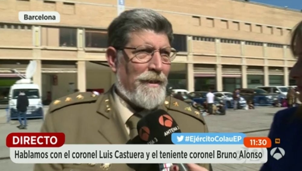 El coronel Castuera habla en Espejo Público de su saludo con Ada Colau