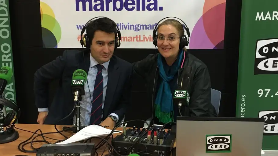 Pablo Gimeno con Concha Montes Smart Living Marbella 2016