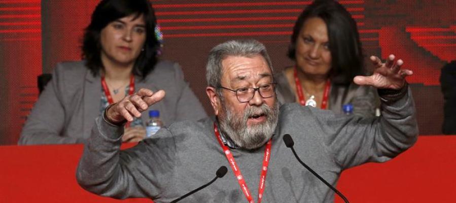 El secretario general de UGT, Cándido Méndez, durante su intervención en el 42 Congreso Confederal de UGT en Madrid. El secretario general de UGT, Cándido Méndez, durante su intervención en el 42 Congreso Confederal de UGT en Madrid.