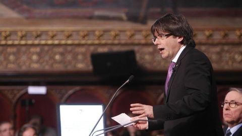 El presidente de la Generalitat catalana, Carles Puigdemont