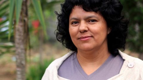 Berta C&aacute;ceres recibi&oacute; el Nobel Verde, el conocido premio Goldman