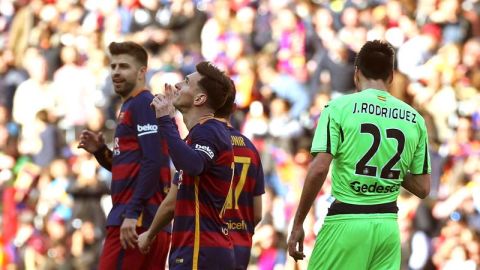 Messi celebra un gol ante el Getafe