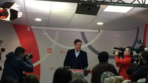 Rueda de prensa de Besteiro Rueda de prensa de Besteiro