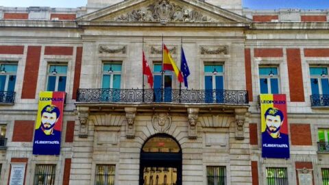 Fachada de la Real Casa de Correos, sede de la Presidencia de la Comunidad de Madrid