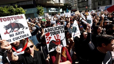 Manifestaci&oacute;n antitaurina en Valencia