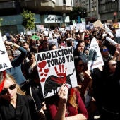 Manifestación antitaurina en Valencia