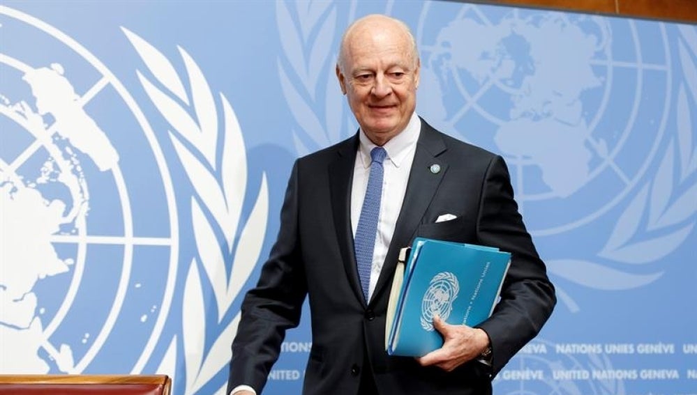 El enviado especial de la ONU para Siria, Staffan De Mistura
