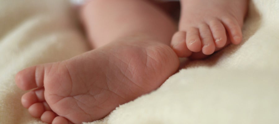 Imagen de los pies de un bebé Imagen de los pies de un bebé