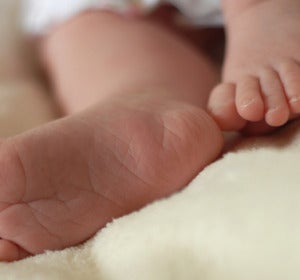 Imagen de los pies de un bebé Imagen de los pies de un bebé