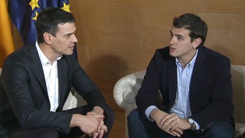 Reuni&oacute;n entre Pedro S&aacute;nchez y Albert Rivera