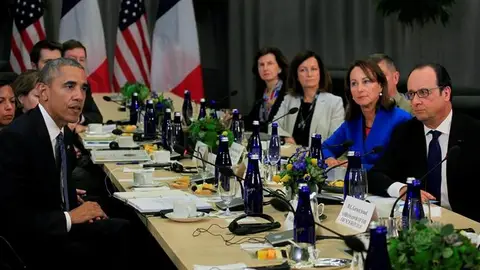 Barack Obama y François Hollande durante la Cumbre de Seguridad Nuclear en Washington Barack Obama y François Hollande durante la Cumbre de Seguridad Nuclear en Washington