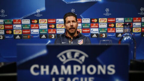 Simeone, en la rueda de prensa