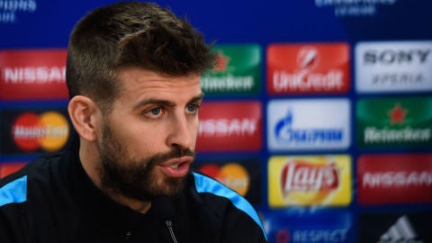 Gerard Piqu&eacute;, en rueda de prensa