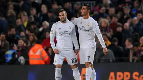 Cristiano y Jesé celebran un gol del Real Madrid Cristiano y Jesé celebran un gol del Real Madrid