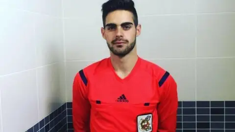 Jesús Tomillero, árbitro que ha puesto la denuncia Jesús Tomillero, árbitro que ha puesto la denuncia