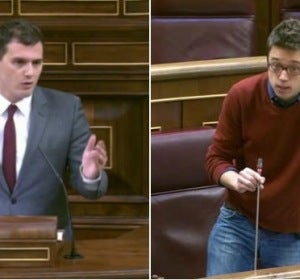 Albert Rivera y Errejón en el congreso Albert Rivera y Errejón en el congreso