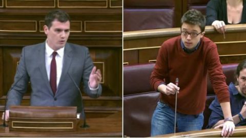 Albert Rivera y Errej&oacute;n en el congreso