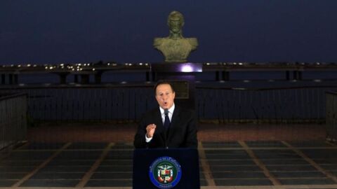 El presidente de Panam&aacute;, Juan Carlos Valera.