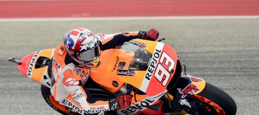 Marc Márquez, durante la carrera del GP de Las Américas Marc Márquez, durante la carrera del GP de Las Américas