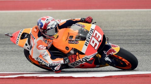 Marc M&aacute;rquez, durante la carrera del GP de Las Am&eacute;ricas
