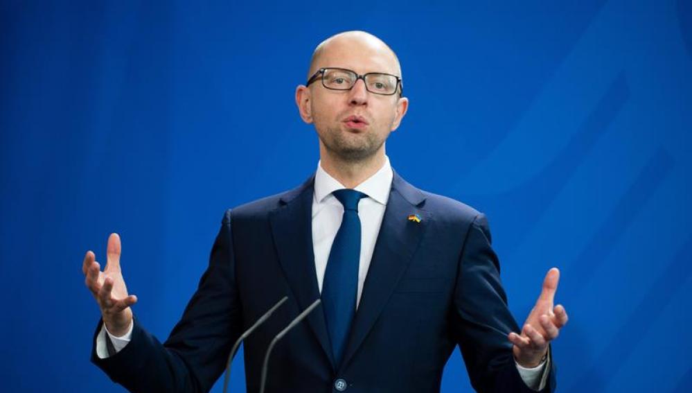 El primer ministro de Ucrania, Arseni Yatsenyuk