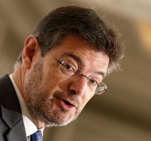 El ministro de Justicia en funciones, Rafael Catalá El ministro de Justicia en funciones, Rafael Catalá