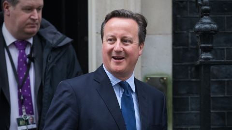 El primer ministro brit&aacute;nico, David Cameron