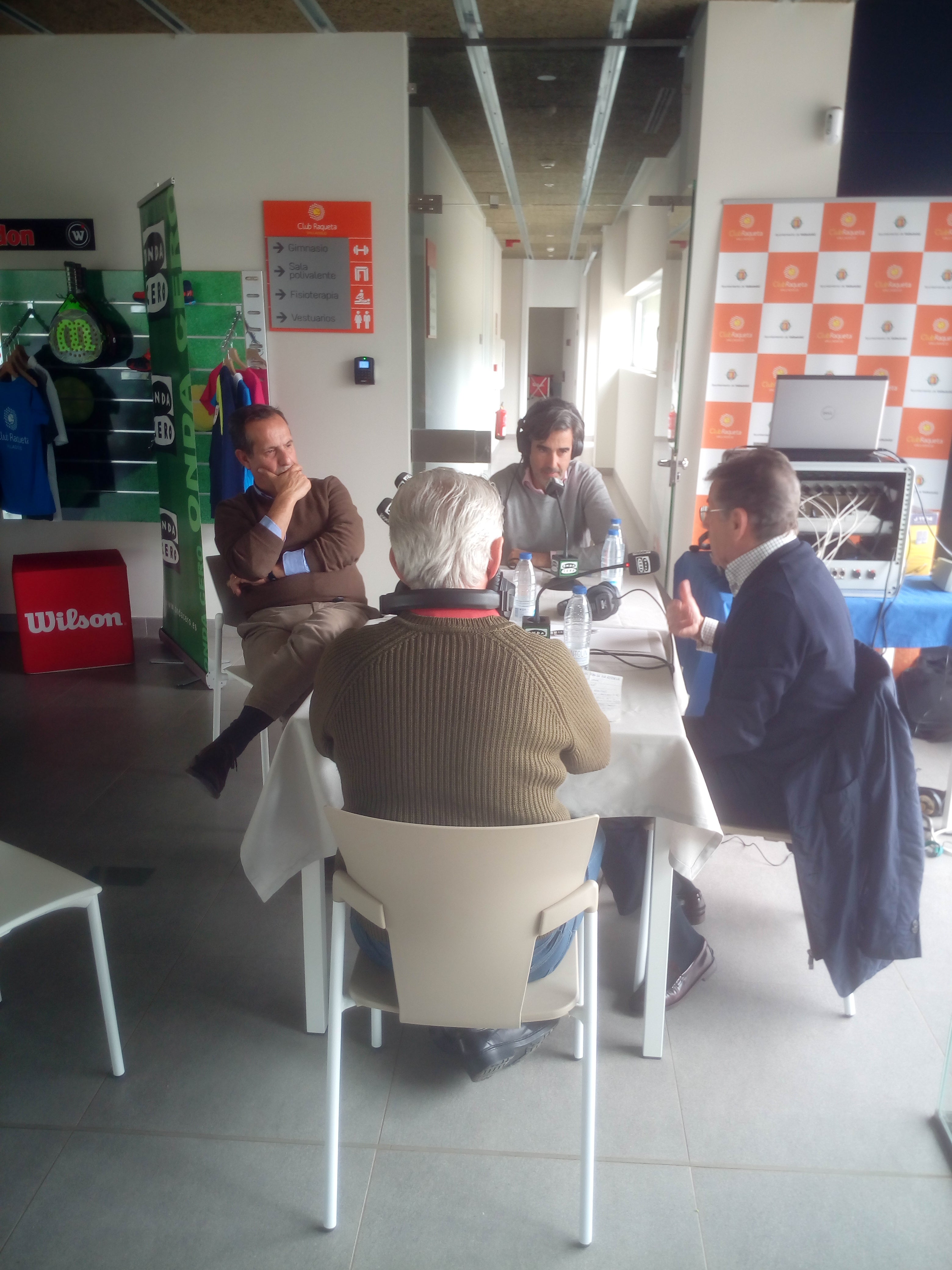Onda Deportiva de Valladolid, El Pelotazo, especial desde el Club Raqueta de Valladolid. 11/04/2016 Onda Deportiva de Valladolid, El Pelotazo, especial desde el Club Raqueta de Valladolid. 11/04/2016