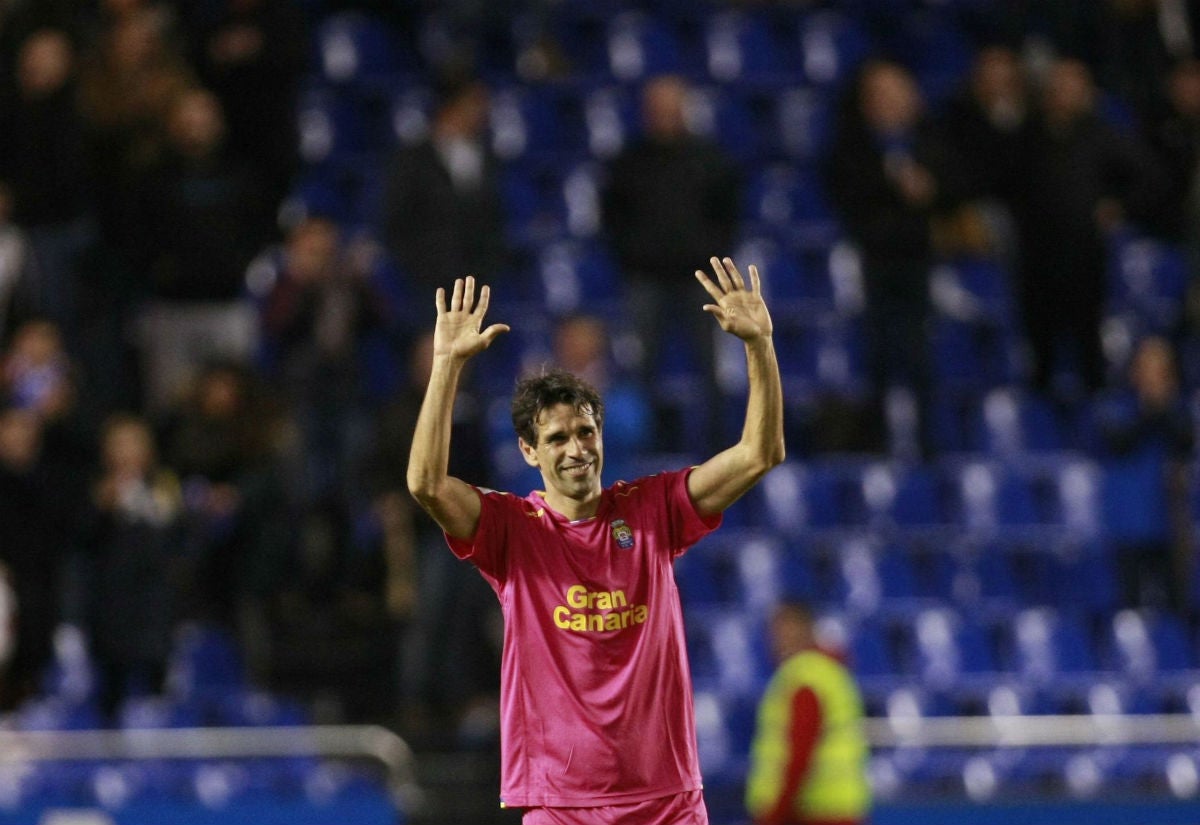 Juan Carlos Valerón: "Ha sido muy emocionante salir a jugar a Riazor" Juan Carlos Valerón: "Ha sido muy emocionante salir a jugar a Riazor"