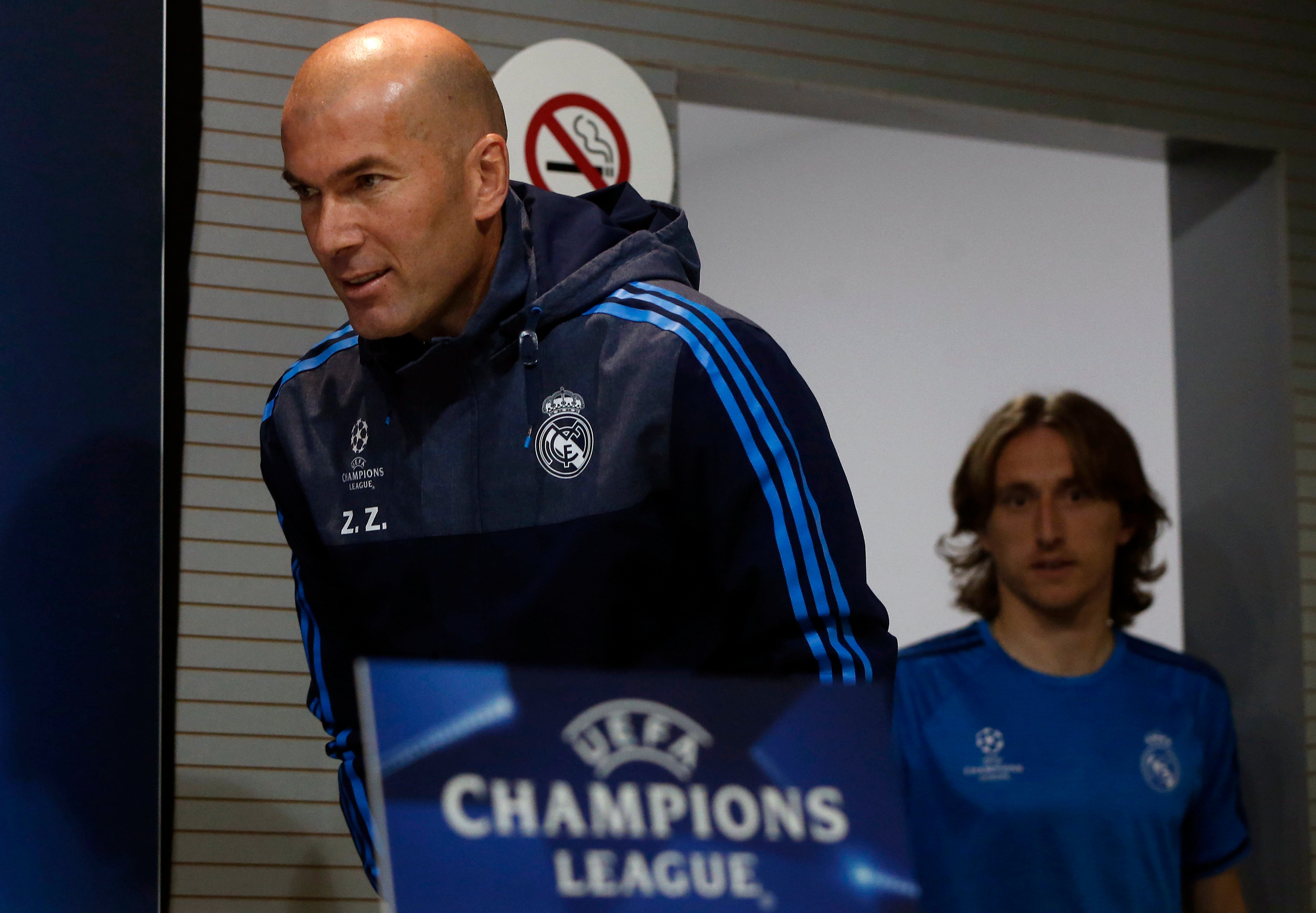 Zinedine Zidane: "Ante el Wolfsburgo debemos tener paciencia" Zinedine Zidane: "Ante el Wolfsburgo debemos tener paciencia"