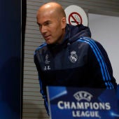 Zidane, a su llegada a la rueda de prensa