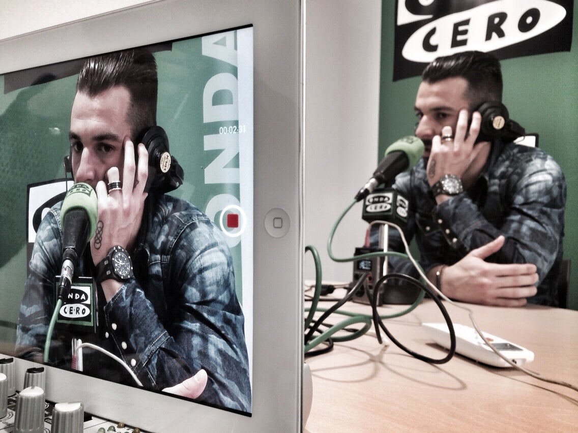 Álvaro Negredo, en Onda Cero. Álvaro Negredo, en Onda Cero.