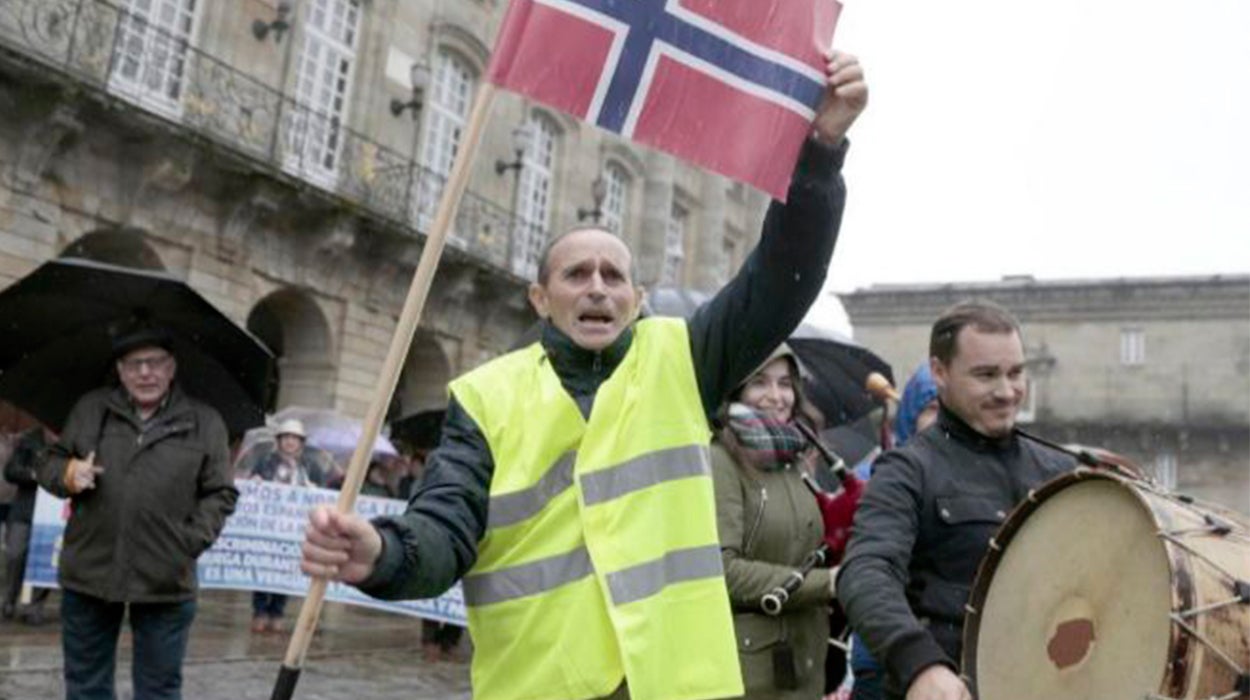 Miles de marinenos gallegos reclaman su pensión a Noruega Miles de marinenos gallegos reclaman su pensión a Noruega