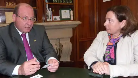 Alcalde de Jaén y Pilar Martínez Alcalde de Jaén y Pilar Martínez