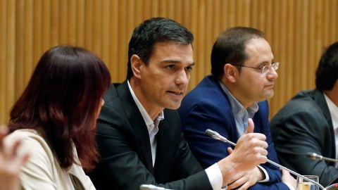El l&iacute;der del PSOE, Pedro S&aacute;nchez