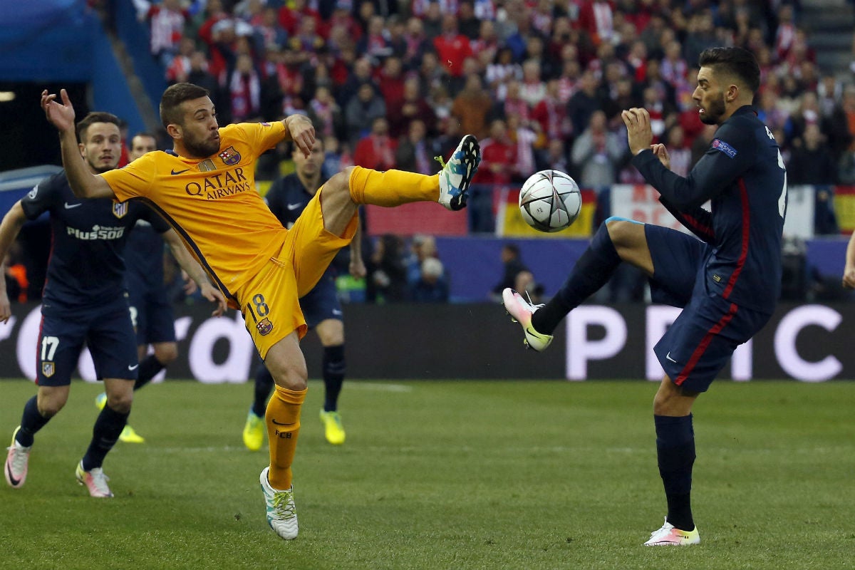 Jordi Alba: "Tenemos que estar unidos para conseguir los dos títulos" Jordi Alba: "Tenemos que estar unidos para conseguir los dos títulos"