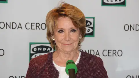 Esperanza Aguirre en Onda Cero Esperanza Aguirre durante una entrevista en Onda Cero