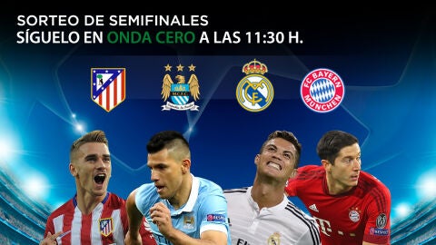 Sorteo de semifinales de Champions League