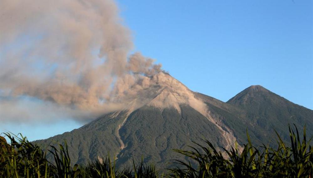  El volcán de Fuego de Guatemala