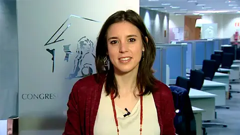 Irene Montero, la portavoz adjunta de Podemos en el Congreso Irene Montero, la portavoz adjunta de Podemos en el Congreso