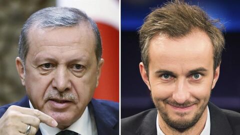 El presidente turco Erdogan y el humorista alem&aacute;n, Jan B&ouml;hmermann