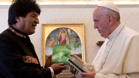 Evo Morales y el Papa Francisco