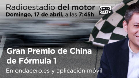 Retransmisi&oacute;n del GP de China de F1 en Radioestadio del motor