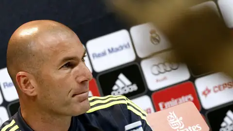 Zidane, en rueda de prensa Zidane, en rueda de prensa