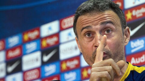 Luis Enrique, en rueda de prensa