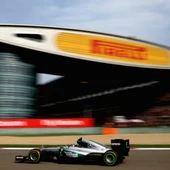 Rosberg rueda en China Rosberg rueda en China