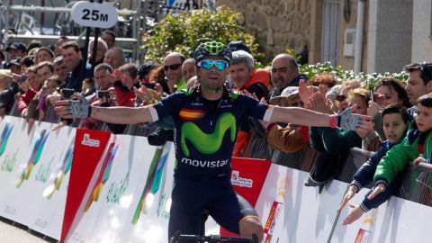Alejandro Valverde en la Vuelta Ciclista de Castilla y Le&oacute;n