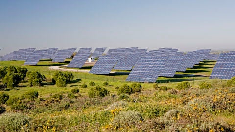 Planta de energ&iacute;a solar fotovoltaica. Fu