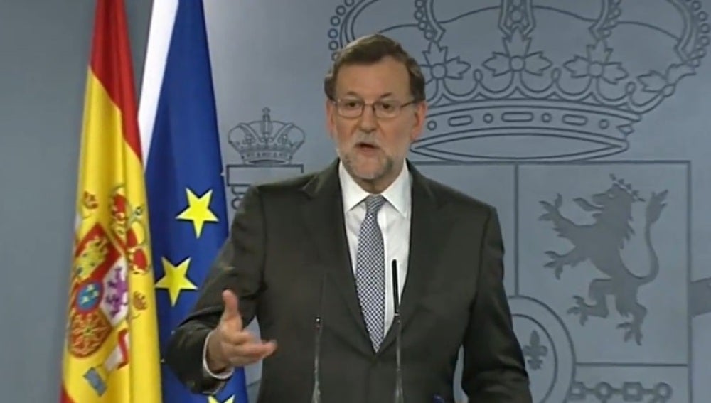 Mariano Rajoy, en la rueda de prensa